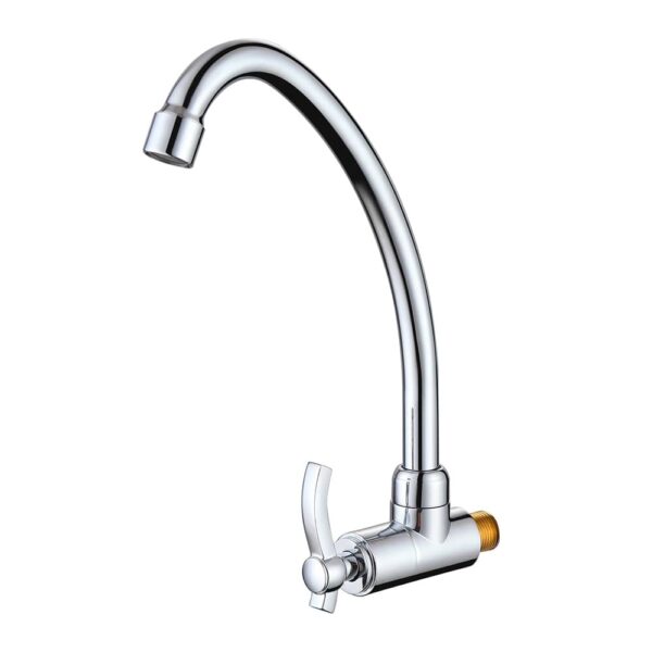 Zinc Alloy Single Lever Kitchen Sink Faucet Cold Water Tap